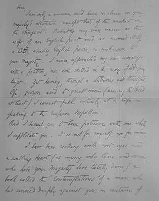 letter to Napoleon--page 1