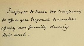 Autografo riprodotto fotograficamente: lettera di Gladstone a Crispi.