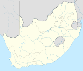 Map showing the location of Kruger National Park