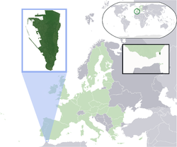 Location of  Gibraltar  (dark green)– in Europe  (green & dark grey)– in the European Union  (green)  —  [Legend]