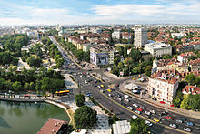 Aerial view of central Sofia, the financial heart of the country