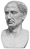 Bust of Gaius Julius Caesar.
