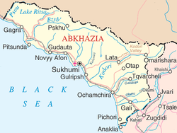 Map of Abkhazia