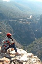 Man looking over scenery - Our Africa