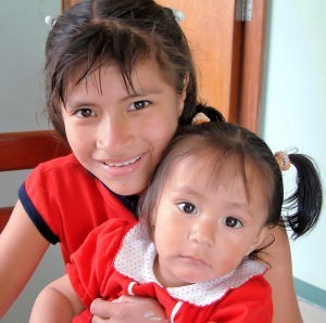 Sponsored kids from Esperanza, Peru