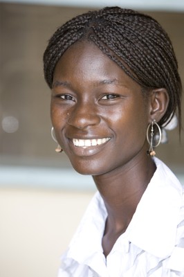 Portrait of female youth, Nigeria