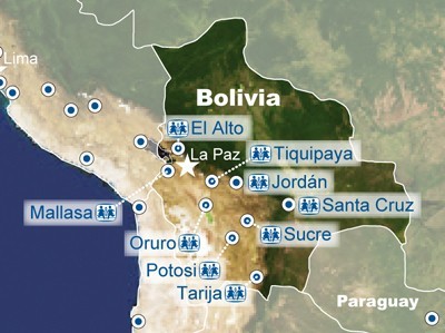 Bollivia map