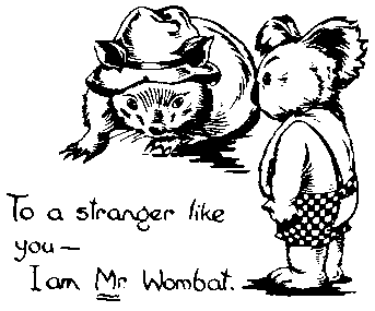 To a stranger like you—I am _Mr._ Wombat.