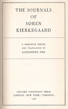 Title page of a book, headed 