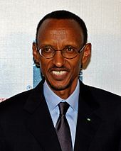 Photograph of Paul Kagame, taken in New York in 2010