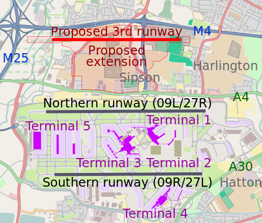 File:Heathrow Airport map with third runway.svg