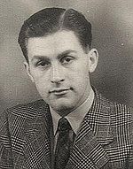 McCartney's English teacher, Alan Durband, in 1946