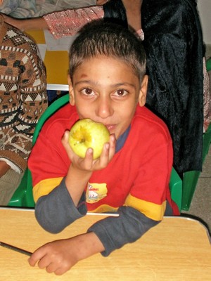 Boy at SOS Emergency Relief Camp, Rawalpindi, Pakistan