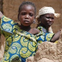Sahel girl and mother