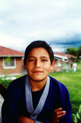 A child from Ricaurte, Ecuador