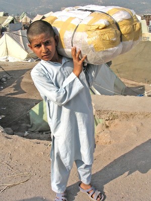 Refugee camp in North Pakistan