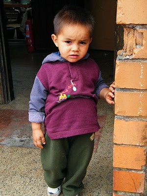 Chile earthquake child from Concepcion 