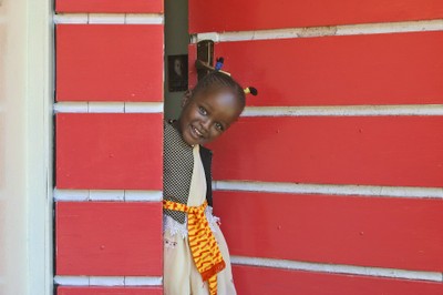 Smiling girl from Nairobi, Kenya