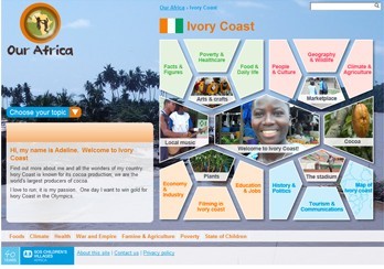Ivory Coast Our Africa main page