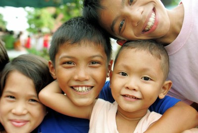 Group of children at Cebu, Philippines