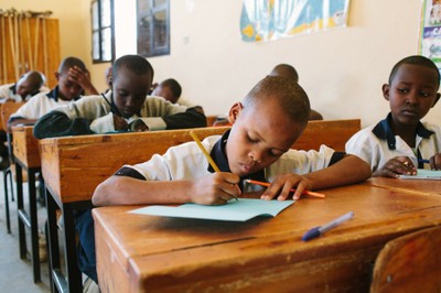 Children at school in Rwanda