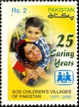 SOS Pakistan stamps