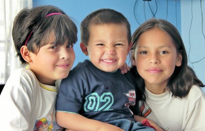 Children from Bogota, Colombia
