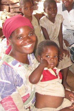 Family helped by SOS Malawi
