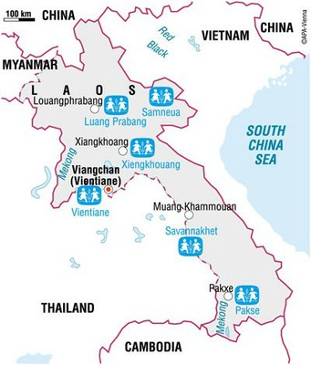 NBA Laos map
