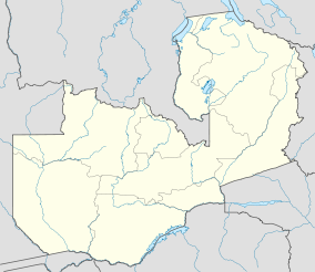 Que muestra la ubicación del Parque Nacional Kafue Mapa