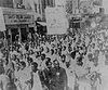 Procesión marcha de celebró el 21 de febrero de 1952 en Dhaka