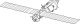 Un diagrama de línea de un módulo de estación espacial, consistente en un cilindro estrecho, con una esfera unida al extremo distal. La esfera cuenta con dos puertos de acoplamiento, uno en la cara distal y otra sobre una de las caras laterales, y dos concertinaed proyecto de paneles solares del módulo. Varias piezas esféricas de equipos y antenas se montan en el módulo.