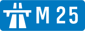 M25 escudo autopista