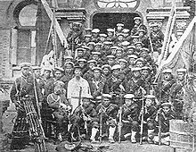 Grupo de los japoneses marines.