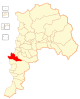 Mapa de la comuna de Valparaíso, en la Región de Valparaíso