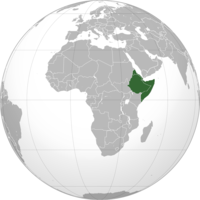 Mapa de la región del Cuerno de África