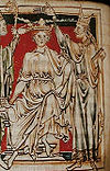 Guillaume le Conquérant représenté à la bataille de Hastings, sur la Tapisserie de Bayeux