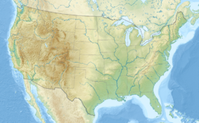 Carte montrant l'emplacement du parc national de Yellowstone