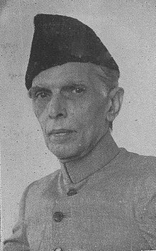Une vue du visage de Jinnah tard dans la vie