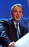 Tony Blair à la forum.jpg économique mondial