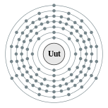 Conchas de electrões de unúntrio (2, 8, 18, 32, 32, 18, 3 (prevista))