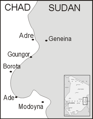 Cidades de fronteira do Chade