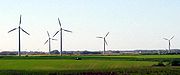 As turbinas de vento perto de Vendsyssel, Dinamarca (2004)