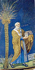Mosaico de Felix IV (III) em Santi Cosma e Damiano, Roma, Itália (527-530) .jpg