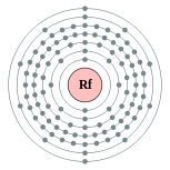 Conchas de electrões de rutherfórdio (2, 8, 18, 32, 32, 10, 2)