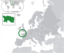 Localização de Jersey (verde escuro)