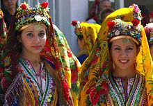 Bulgarian women in traditional folk attire
