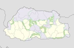 Butão áreas protegidas localização map.png