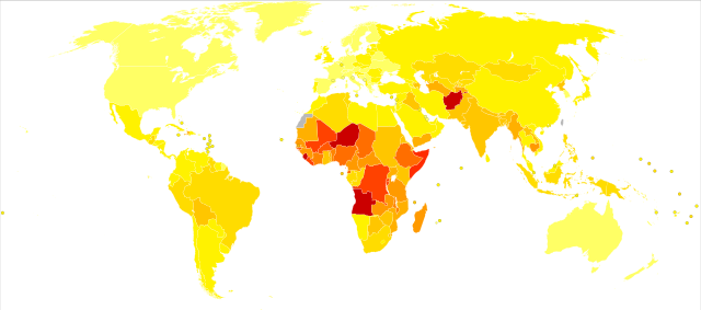 File:Lower respiratory infections world map - DALY - WHO2004.svg