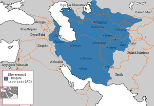 Khwarezmian Império 1190 - 1220 (AD) .png